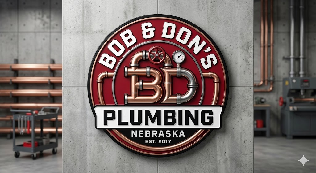 Professional plumber servicing pipes in a Lincoln Nebraska home